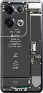 Силіконовий чехол Деталі смартфона для Oppo Reno8 Pro 5G - 5487u-2615 изображение 