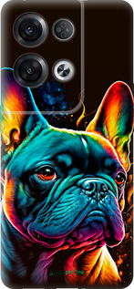 Силиконовый чехол Яркий бульдог для Oppo Reno8 Pro 5G - 5547u-2615 изображение 