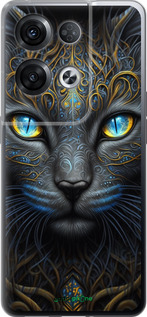 Силиконовый чехол Кошка для Oppo Reno8 Pro 5G - 5548u-2615 изображение 