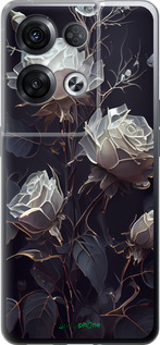 Силиконовый чехол Розы 2 для Oppo Reno8 Pro 5G - 5550u-2615 изображение 