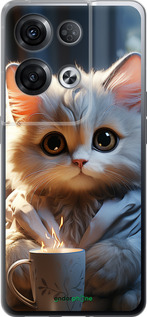 Силиконовый чехол White cat для Oppo Reno8 Pro 5G - 5646u-2615 изображение 