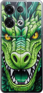 Силиконовый чехол 'Зелёный дракон' для Oppo Reno8 Pro 5G изображение 4