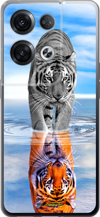 Силіконовий чехол Тигр для Oppo Reno8 Pro 5G - 6016u-2615 изображение 