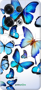 Силиконовый чехол Бабочки для Oppo Reno8 Pro 5G - 6023u-2615 изображение 