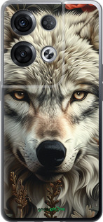 Силиконовый чехол Волчий взгляд для Oppo Reno8 Pro 5G - 6066u-2615 изображение 