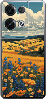 Силиконовый чехол Украинское поле для Oppo Reno8 Pro 5G - 6082u-2615 изображение 