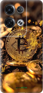 Силіконовий чехол Золота лихоманка біткойна для Oppo Reno8 Pro 5G - 6089u-2615 изображение 