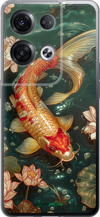 Силиконовый чехол Мелодия Лотоса для Oppo Reno8 Pro 5G - 6106u-2615 изображение 