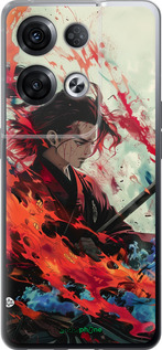 Силиконовый чехол Битва стихий для Oppo Reno8 Pro 5G - 6110u-2615 изображение 