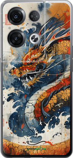 Силиконовый чехол Ярость дракона для Oppo Reno8 Pro 5G - 6112u-2615 изображение 