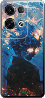 Силіконовий чехол Сатору Годжо для Oppo Reno8 Pro 5G - 6129u-2615 изображение 