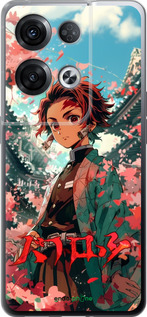 Силиконовый чехол Tanjiro Kamado для Oppo Reno8 Pro 5G - 6132u-2615 изображение 