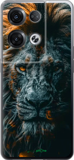 Силиконовый чехол Лев в сумерках для Oppo Reno8 Pro 5G - 6154u-2615 изображение 