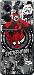 Силиконовый чехол Человек паук для Oppo Reno8 Pro 5G - 6279u-2615 изображение 