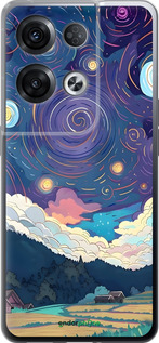 Силиконовый чехол Креативный арт для Oppo Reno8 Pro 5G - 6322u-2615 изображение 