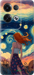 Силиконовый чехол Девушка Арт для Oppo Reno8 Pro 5G - 6325u-2615 изображение 