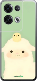 Силиконовый чехол Барашек и ципленок для Oppo Reno8 Pro 5G - 6369u-2615 изображение 