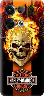 Силиконовый чехол Харлей девидсон для Oppo Reno8 Pro 5G - 6370u-2615 изображение 