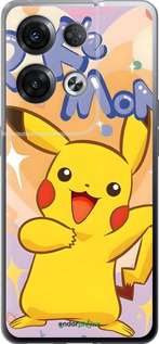 Силиконовый чехол Пикачу для Oppo Reno8 Pro 5G - 6383u-2615 изображение 