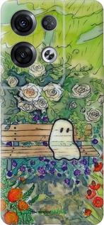 Силиконовый чехол Грустное привидение для Oppo Reno8 Pro 5G - 6403u-2615 изображение 