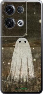 Силиконовый чехол Привидение и светлячки для Oppo Reno8 Pro 5G - 6406u-2615 изображение 