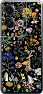 Силиконовый чехол С цветами для Oppo Reno8 Pro 5G - 6422u-2615 изображение 