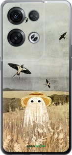 Силиконовый чехол Призрак в поле для Oppo Reno8 Pro 5G - 6427u-2615 изображение 