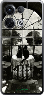 Силиконовый чехол Череп и коты для Oppo Reno8 Pro 5G - 6432u-2615 изображение 