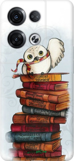 Силиконовый чехол Сова и книги для Oppo Reno8 Pro 5G - 6436u-2615 изображение 