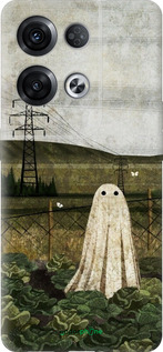 Силиконовый чехол Иллюстрация призрак в капусте для Oppo Reno8 Pro 5G - 6440u-2615 изображение 