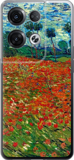 Силиконовый чехол Винсент Ван Гог-Маковое поле для Oppo Reno8 Pro 5G - 6466u-2615 изображение 