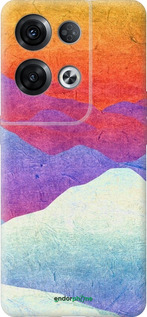 Силіконовий чехол Гірський захід сонця для Oppo Reno8 Pro 5G - 6479u-2615 изображение 