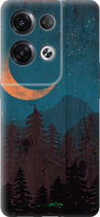 Силиконовый чехол Звездный лес для Oppo Reno8 Pro 5G - 6480u-2615 изображение 