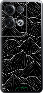 Силиконовый чехол С изображением Темных гор для Oppo Reno8 Pro 5G - 6489u-2615 изображение 