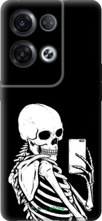 Силиконовый чехол Скелет делает Selfie для Oppo Reno8 Pro 5G - 6535u-2615 изображение 