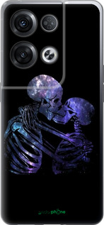 Силиконовый чехол С изображением скелета для Oppo Reno8 Pro 5G - 6537u-2615 изображение 