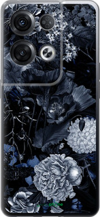 Силіконовий чехол Анотація квітковий малюнок в синіх тонах. для Oppo Reno8 Pro 5G - 6539u-2615 изображение 