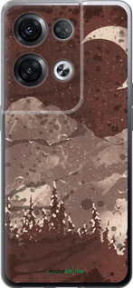 Силиконовый чехол С изображением лунного пейзажа в ночном лесу для Oppo Reno8 Pro 5G - 6546u-2615 изображение 