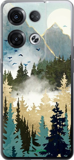 Силіконовий чехол Із зображенням лісового пейзажу для Oppo Reno8 Pro 5G - 6548u-2615 изображение 