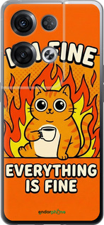 Силиконовый чехол Funny Cat для Oppo Reno8 Pro 5G - 6786u-2615 изображение 