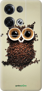 Силиконовый чехол Сова из кофе для Oppo Reno8 Pro 5G - 777u-2615 изображение 
