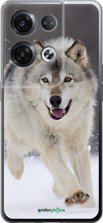 Силиконовый чехол Бегущий волк для Oppo Reno8 Pro 5G - 826u-2615 изображение 