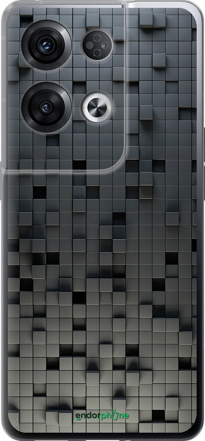 Силиконовый чехол Кубики для Oppo Reno8 Pro 5G - 1061u-2615 изображение 
