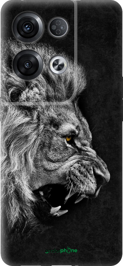 Силіконовий чехол Лев для Oppo Reno8 Pro 5G - 1080u-2615 изображение 