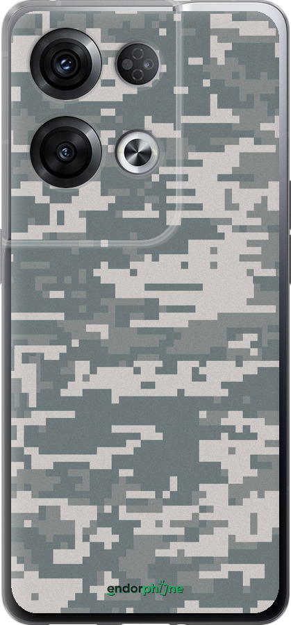 Силиконовый чехол Камуфляж для Oppo Reno8 Pro 5G - 1085u-2615 изображение 