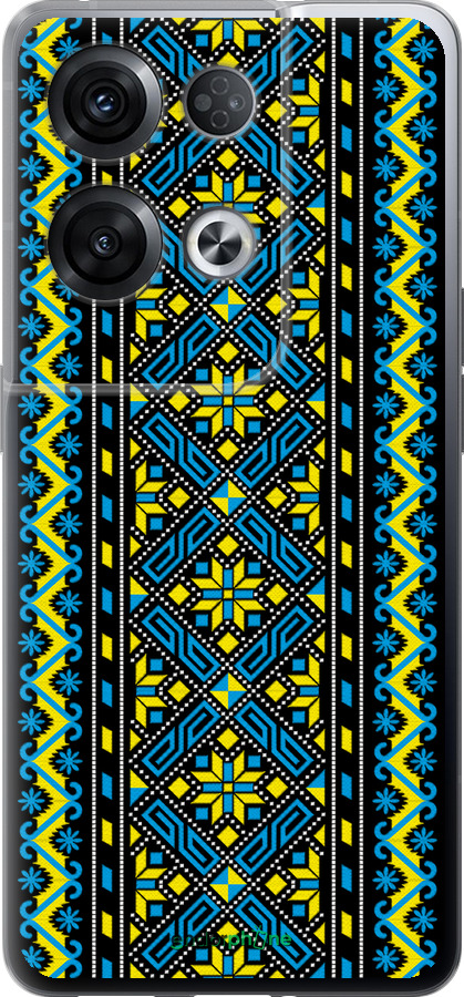 Силиконовый чехол Вышиванка 39 для Oppo Reno8 Pro 5G - 1173u-2615 изображение 