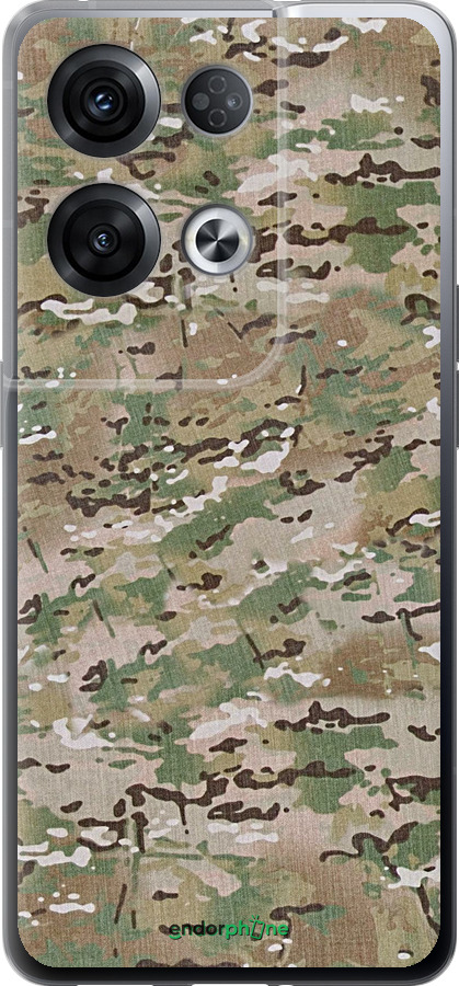 Силиконовый чехол Камуфляж v5 для Oppo Reno8 Pro 5G - 1201u-2615 изображение 