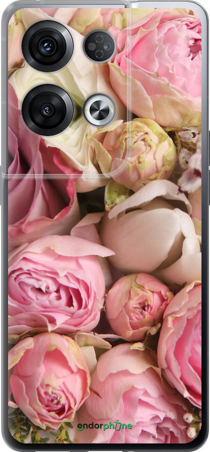 Силиконовый чехол Розы v2 для Oppo Reno8 Pro 5G - 2320u-2615 изображение 