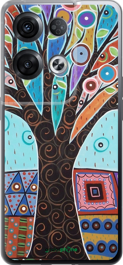 Силиконовый чехол Арт-дерево для Oppo Reno8 Pro 5G - 4008u-2615 изображение 