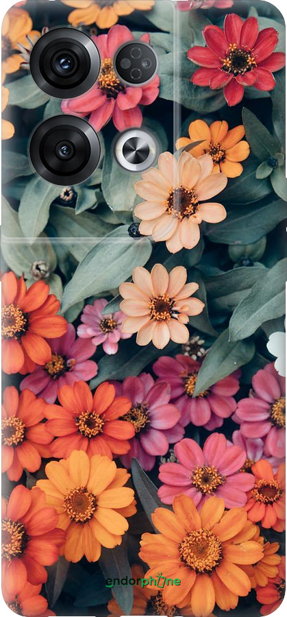 Силіконовий чехол Beauty flowers для Oppo Reno8 Pro 5G - 4050u-2615 изображение 